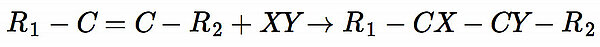 R1-C=C-R2 + XY ==> R1-CX-CY-R2