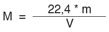 M = 22,4*m/V